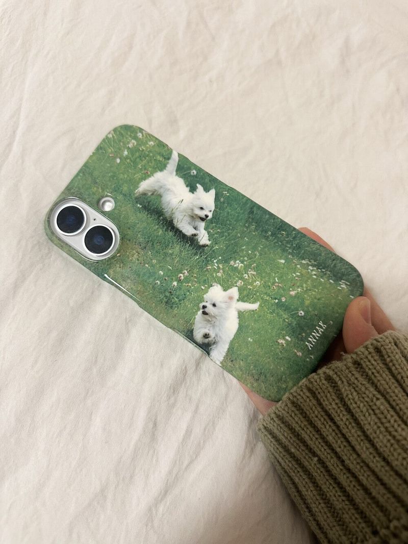 [playful spring puppies hard case]