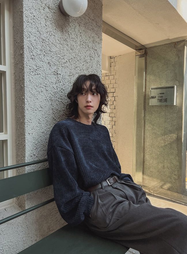 Tachy Velvet Knit Sweatshirt