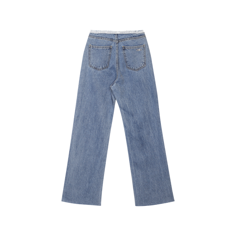 WILD FRINGE DENIM PANTS