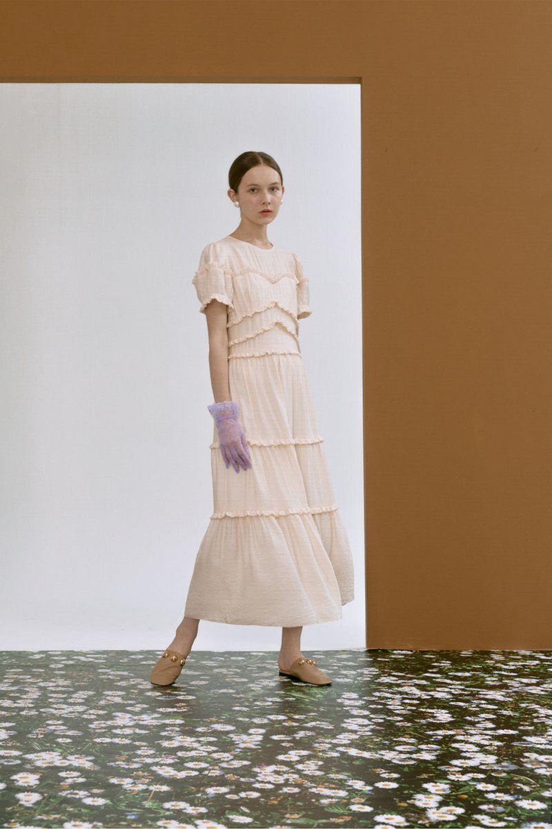 Frill can-can dress