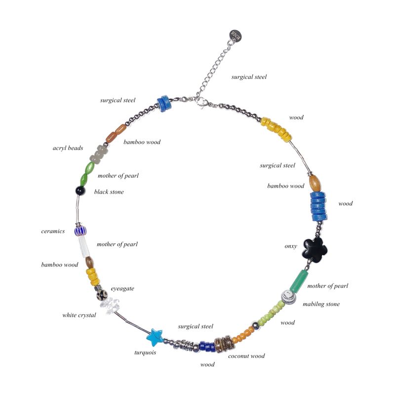 multi gemstone necklace 003