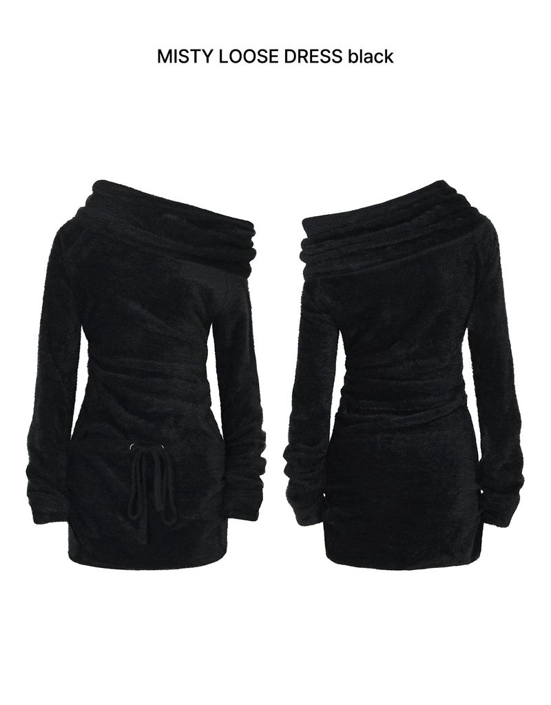 MISTY LOOSE DRESS black