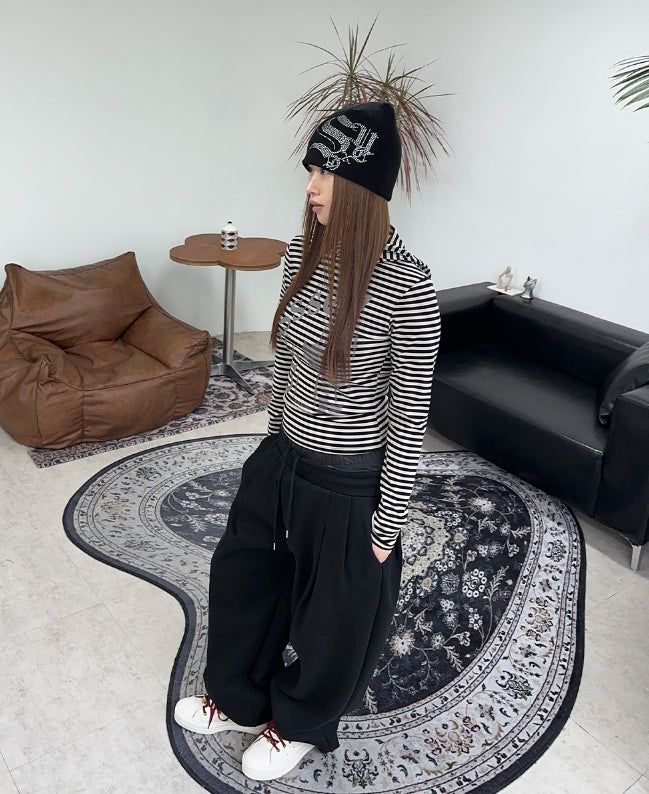 Ruben Striped Print Hoodie