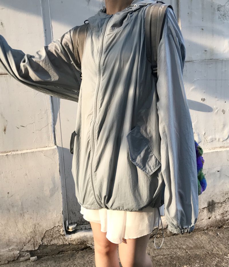 Summer Brick Hood Windbreaker