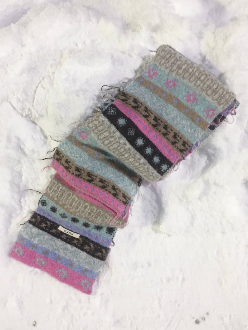 Bohemian Vintage Wool Muffler (4c)