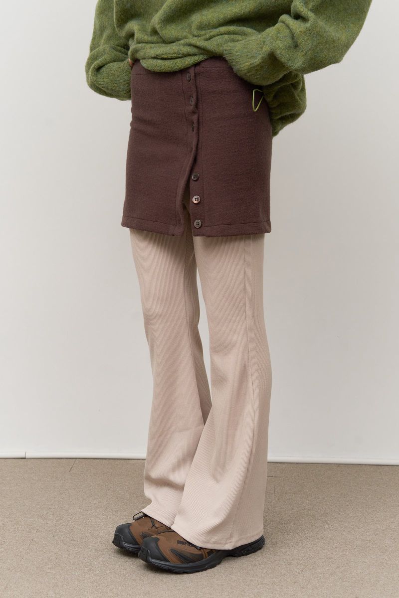 (W) Jent Button Skirt