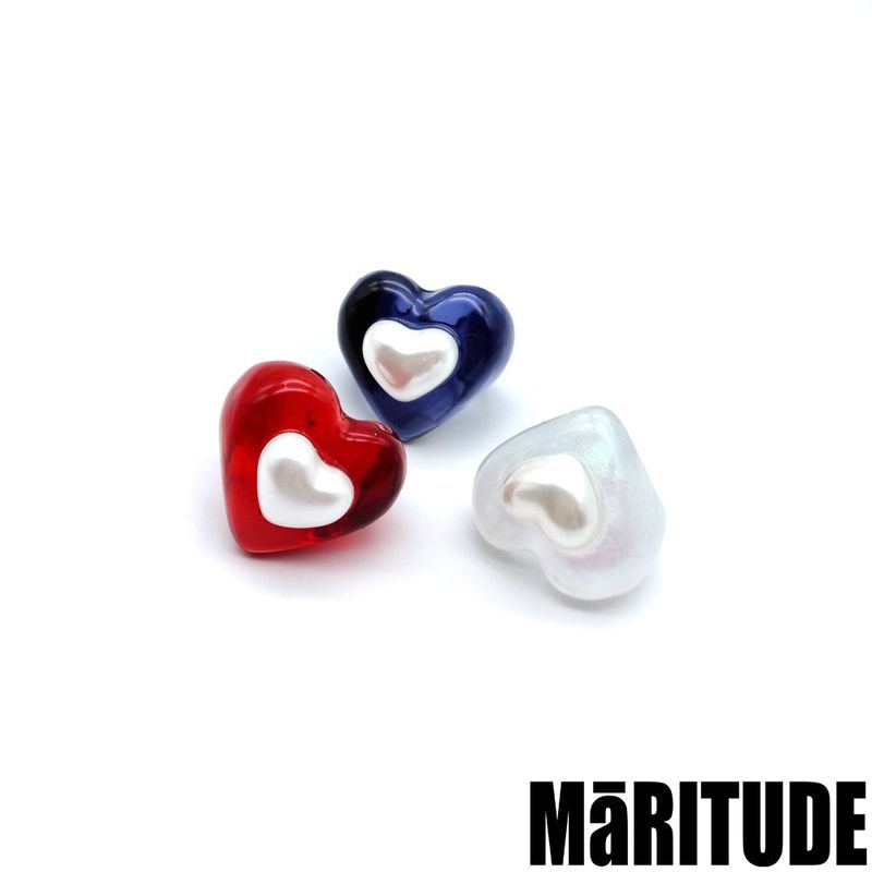 MaRITUDE（マリチュード）の「HEART PEARL RINGS (3COLOR)（Accessories）」