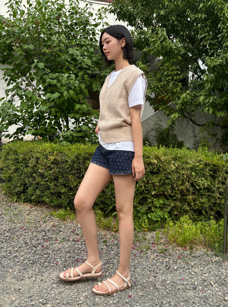 DARK BLUE DOT DENIM PANTS code 21100