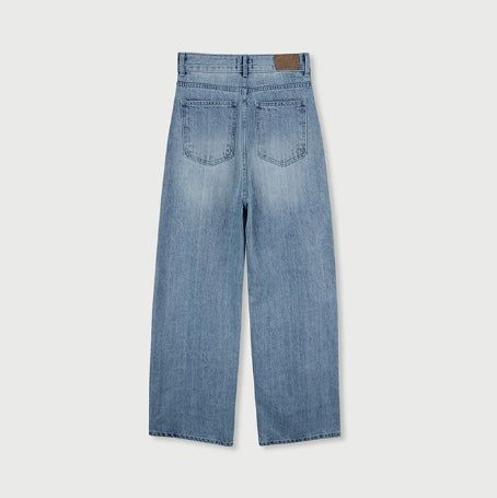 Sky Washed Wide Denim