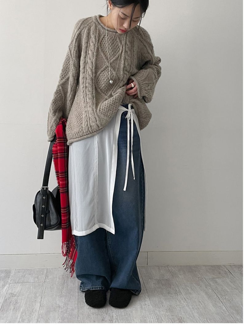 Rolling Cable Overfit Knit