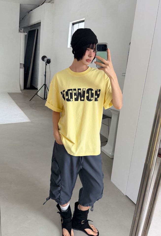 SIDE SHIRRING CAPRI PANTS