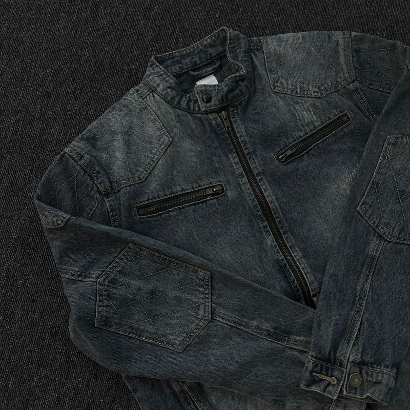 DV patch incision washing jean jacket