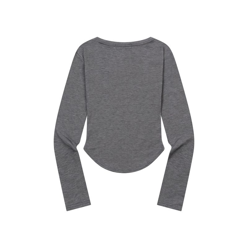 MARIEL SQUARE NECK CROP T (6Color)