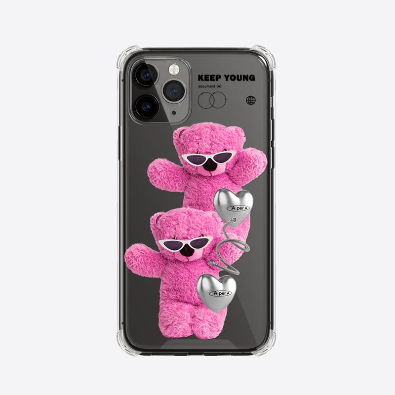 Dancing pink bear