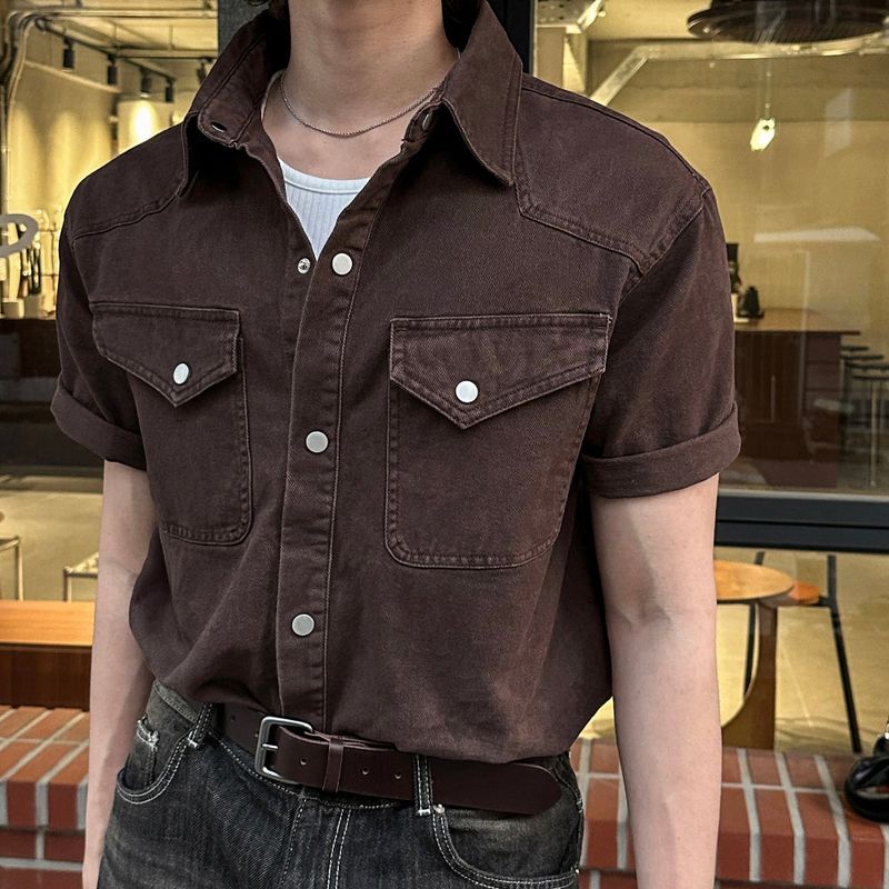 lemenne（ルメンヌ）の「LMN Cattle Caccion Western Cotton Short-Sleeved Shirt (3 colors)（Tops）」