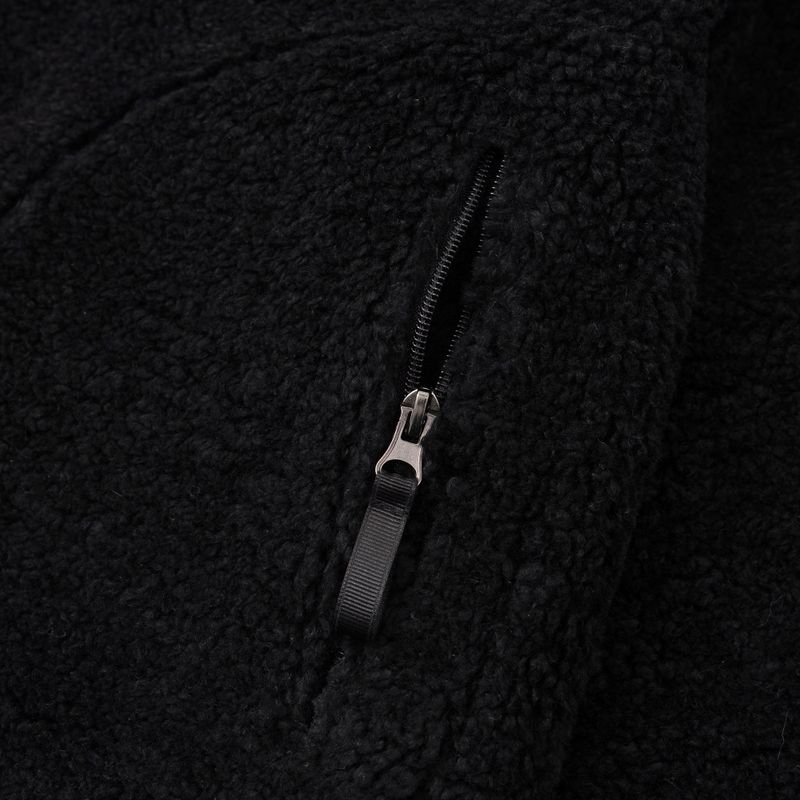 Our Story Fleece Zipup Jacket - Black