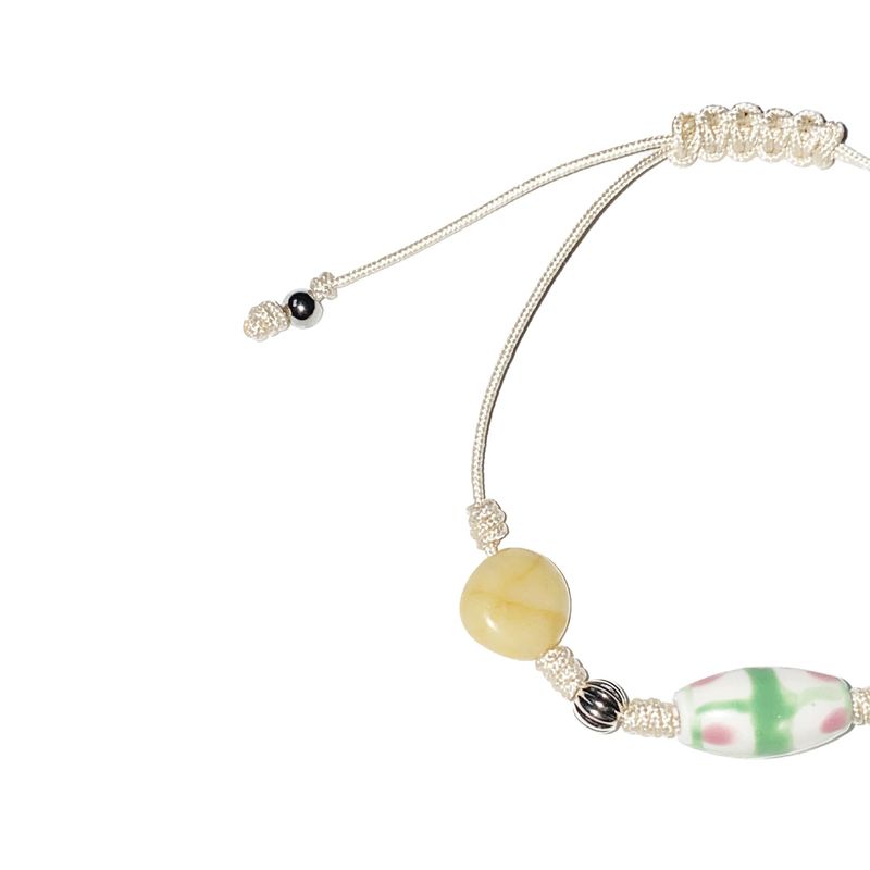 white gemstone bracelet 
