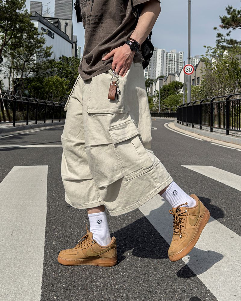 RUBINE 7‑PART CARGO BERMUDA PANTS