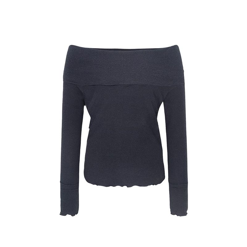 CLOUDY OFF SHOULDER-BLACK