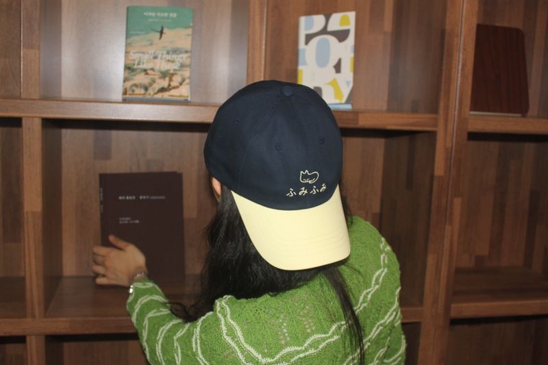 ふみふみTWO TONE BALL CAP(navy/yellow)
