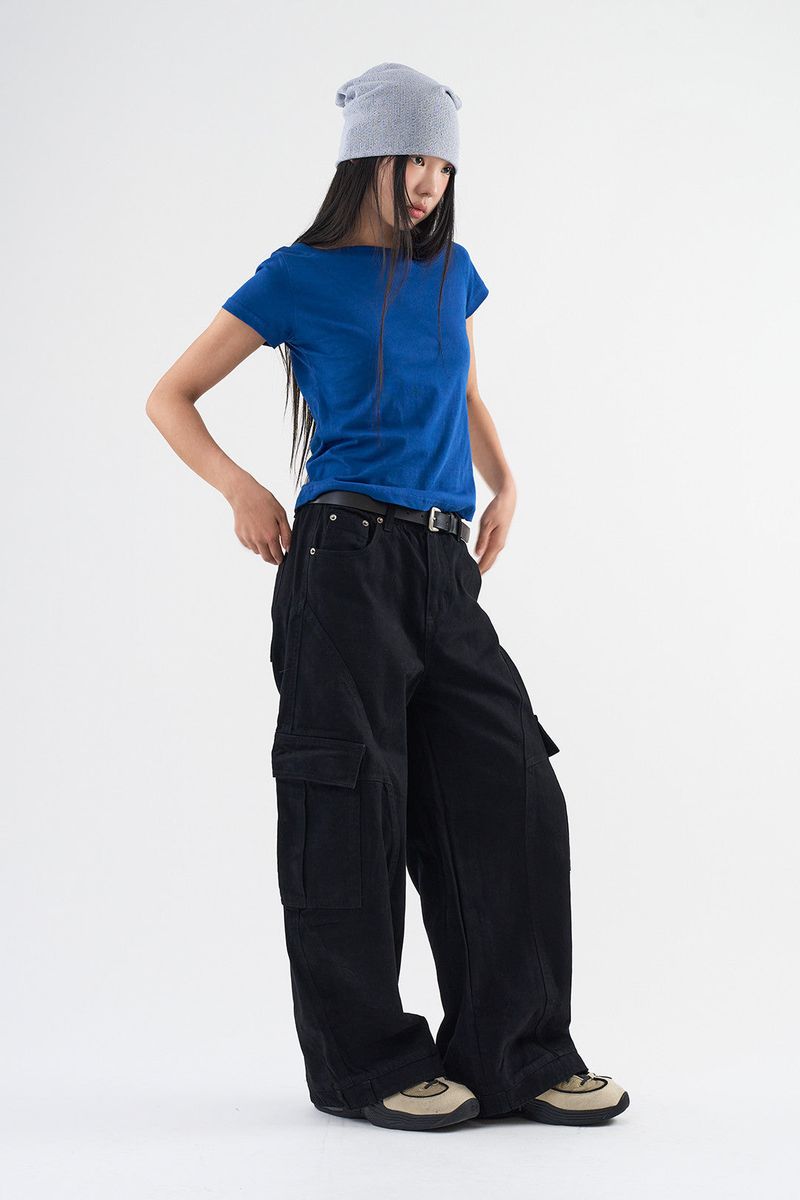 Balloon detail cargo pants