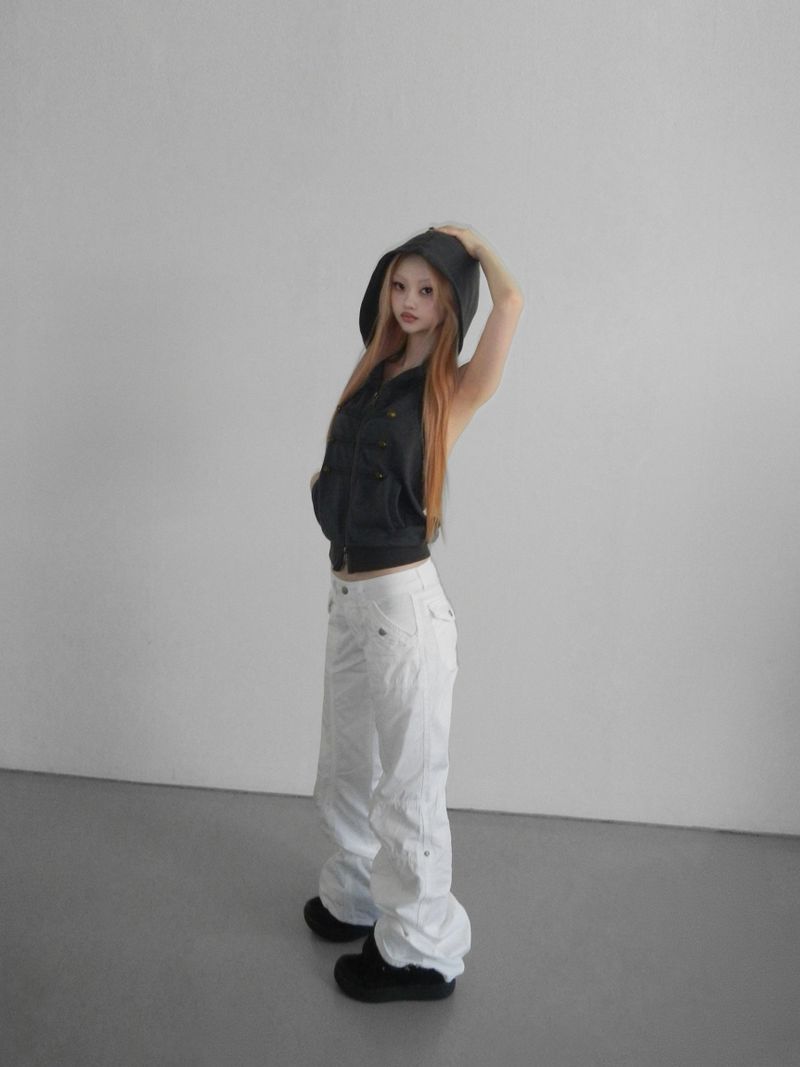 crispy 81 straight pants(2 color)