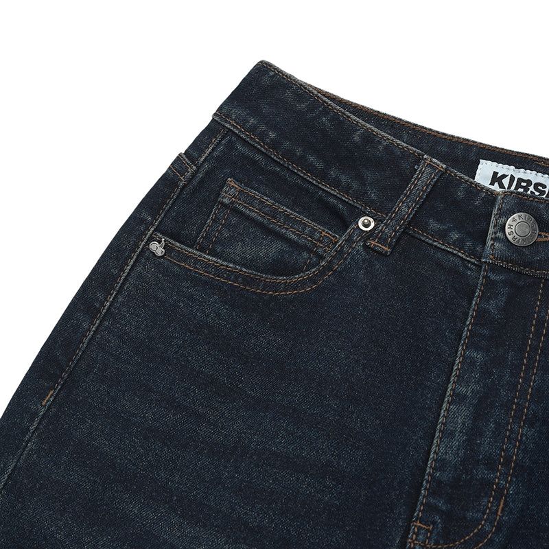 CHERRY SPAN SLIM-FIT DENIM PANTS [DARK NAVY]