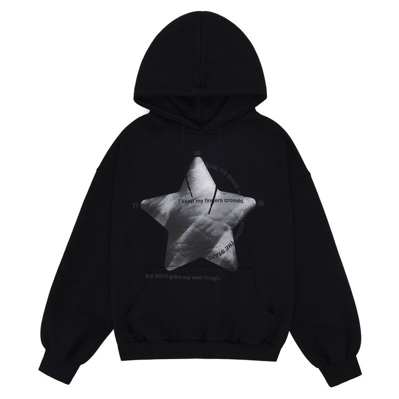 MYDEEPBLUEMEMORIES（マイディープブルーメモリーズ）の「ア スターイズリブオンフーディー / A Star Is Live On hoodie black（Tops）」