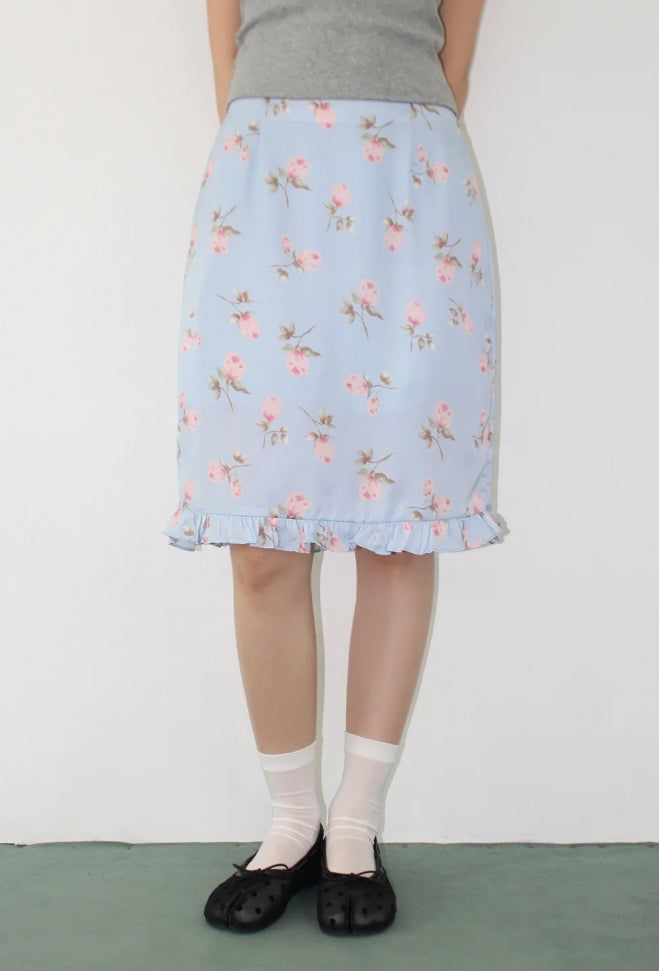 AAKE(アケ)の「BLOOM FRILL MIDI SKIRT(Skirts)」