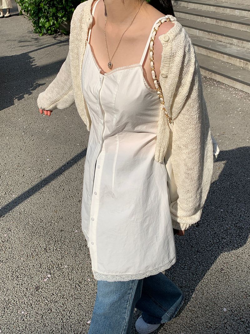 Vanilla two-way lace dress