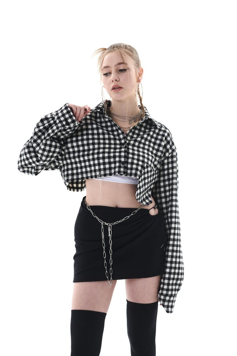 CUT OUT MINI SKIRT