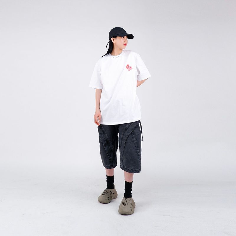 G.O.S. MAIN LOGO TEE - ( White )