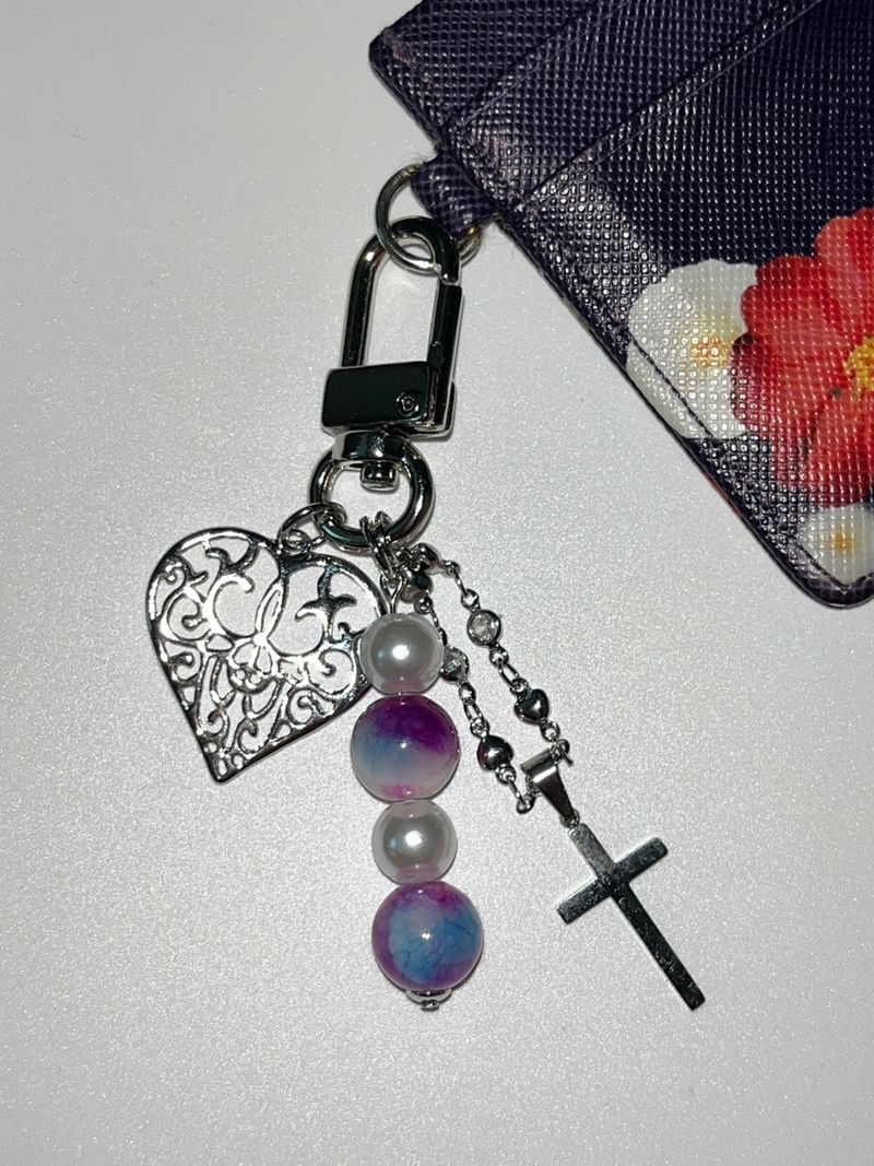MADE vintage purple Keyring