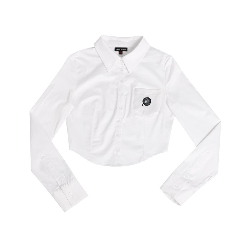 DARLING, YOU ARE BAD(YOU ARE BAD)の「ROSE SYMBOL CROP SHIRT #BLACK(Tops)」