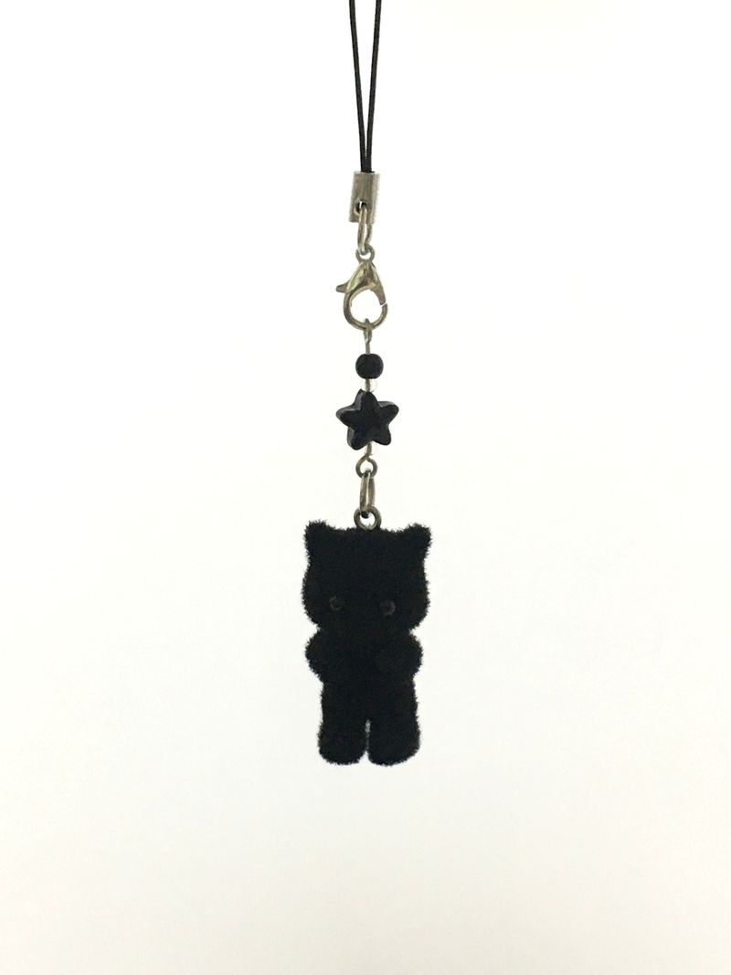 Black cat keyring
