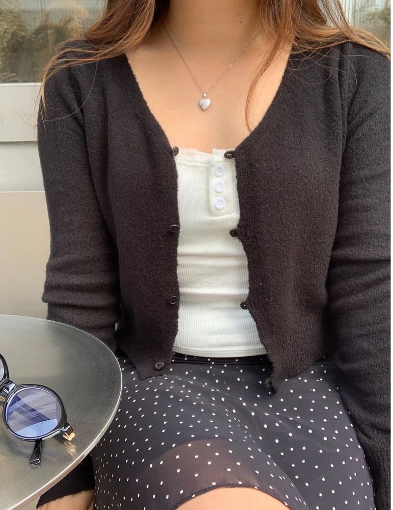 fine dot midi skirt