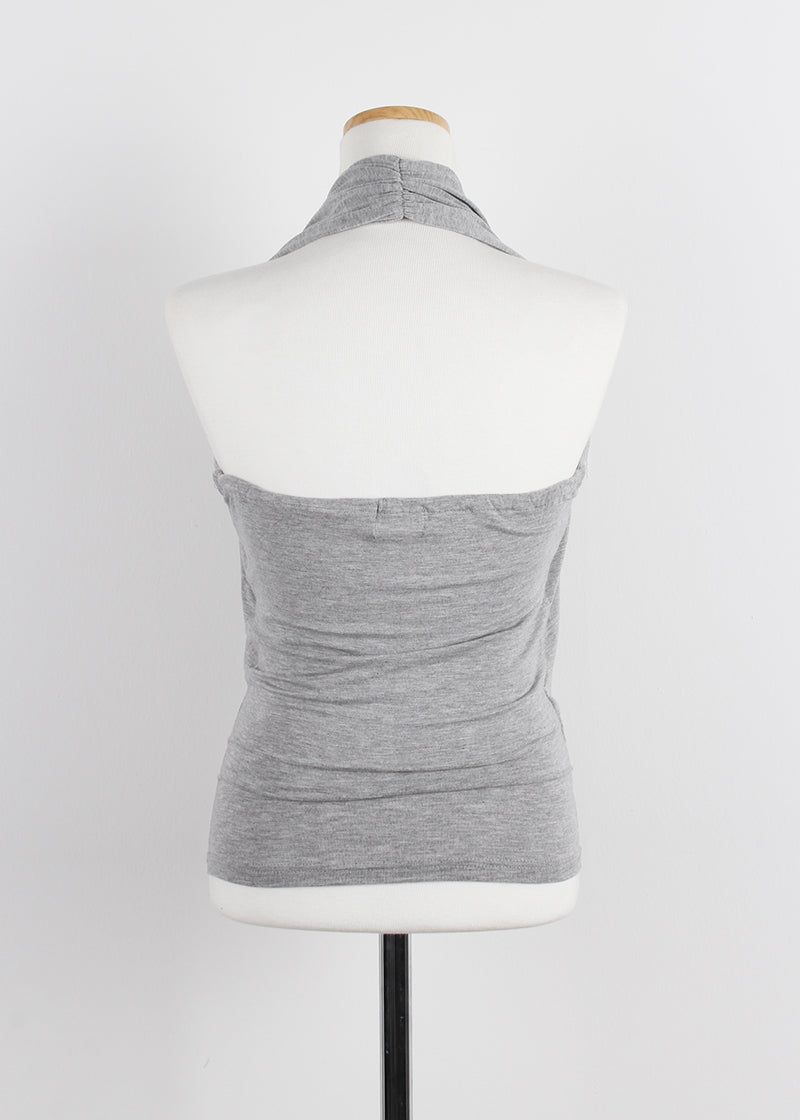DRAPE HALTER TOP