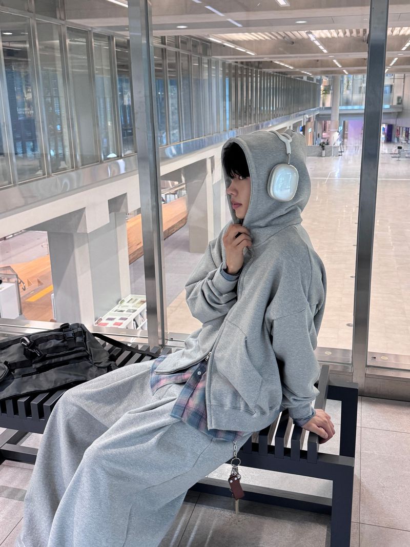 Curry Oversized Hooded Zip-Up (3 colors)