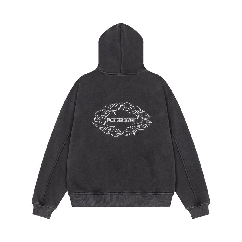 Margo Military Button Hoodie Zip-up