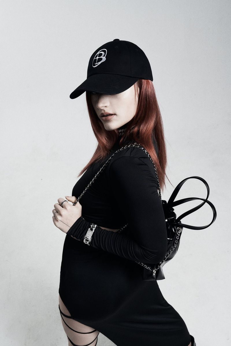 Logo symbol ball cap - black