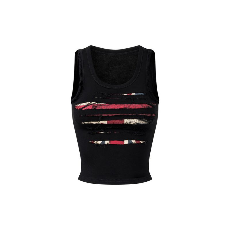 Aesir Studios（アースィア・スタジオ）の「WOMEN - LND - Distressed tanktop（Tops）」