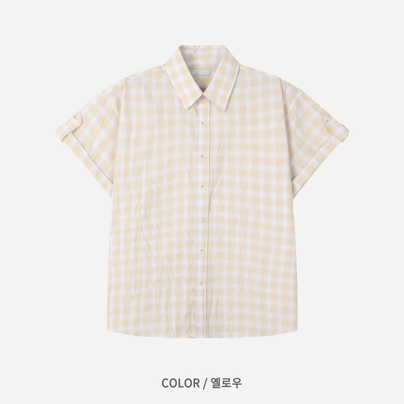 Asa Checked Half Shirt