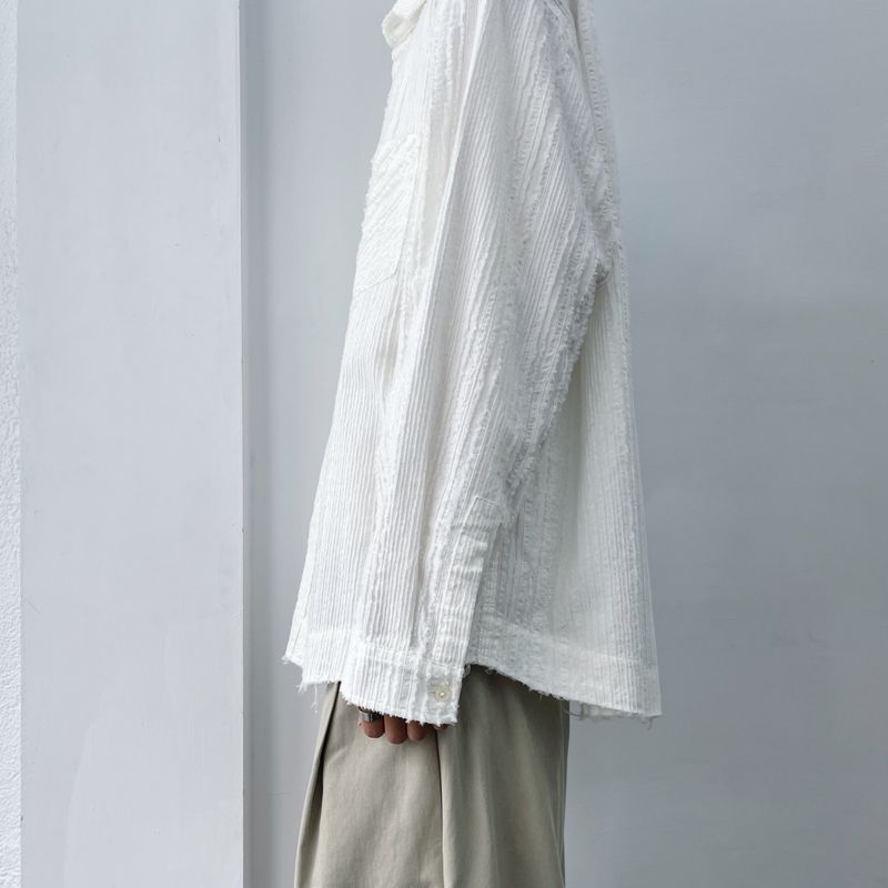 Frayed Textured Shirt