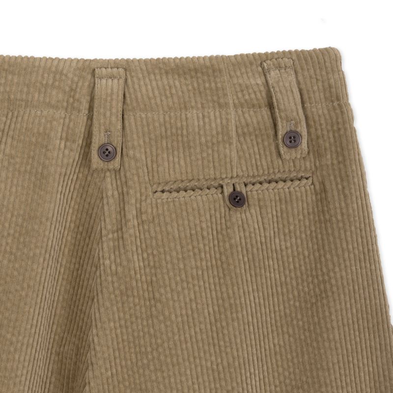 BROWN CORDUROY BERMUDA PANTS