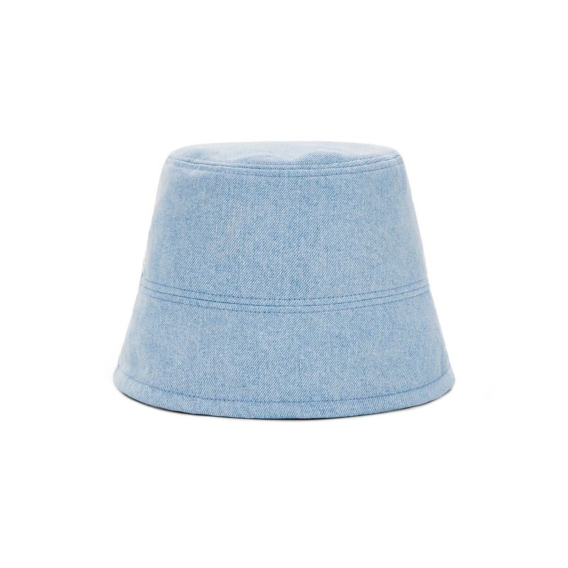 VA Stud Non Washing Denim Drop Bucket Hat / Light indigo