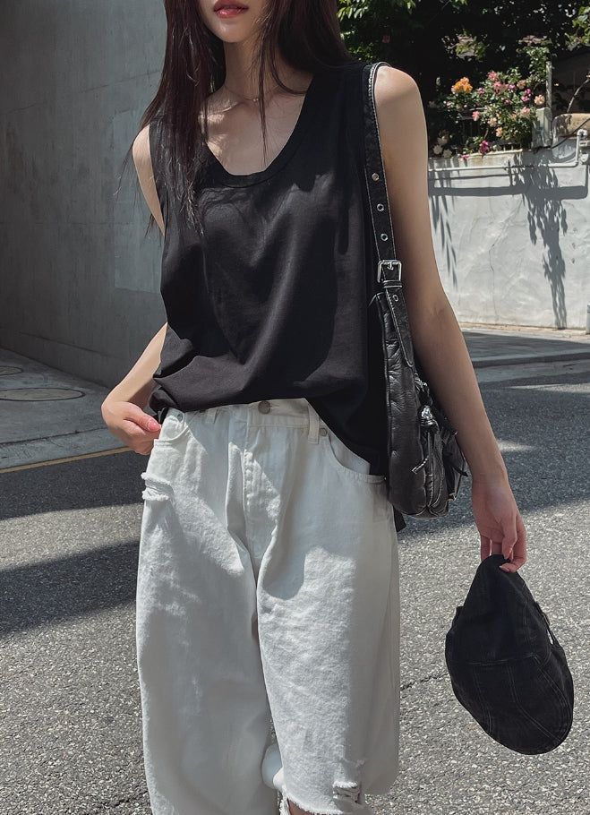 Summer Silk Oversized Fit Layered Sleeveless
