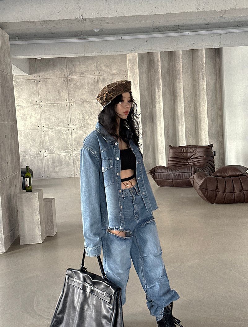 Bart Shirt Pad Jean Jacket