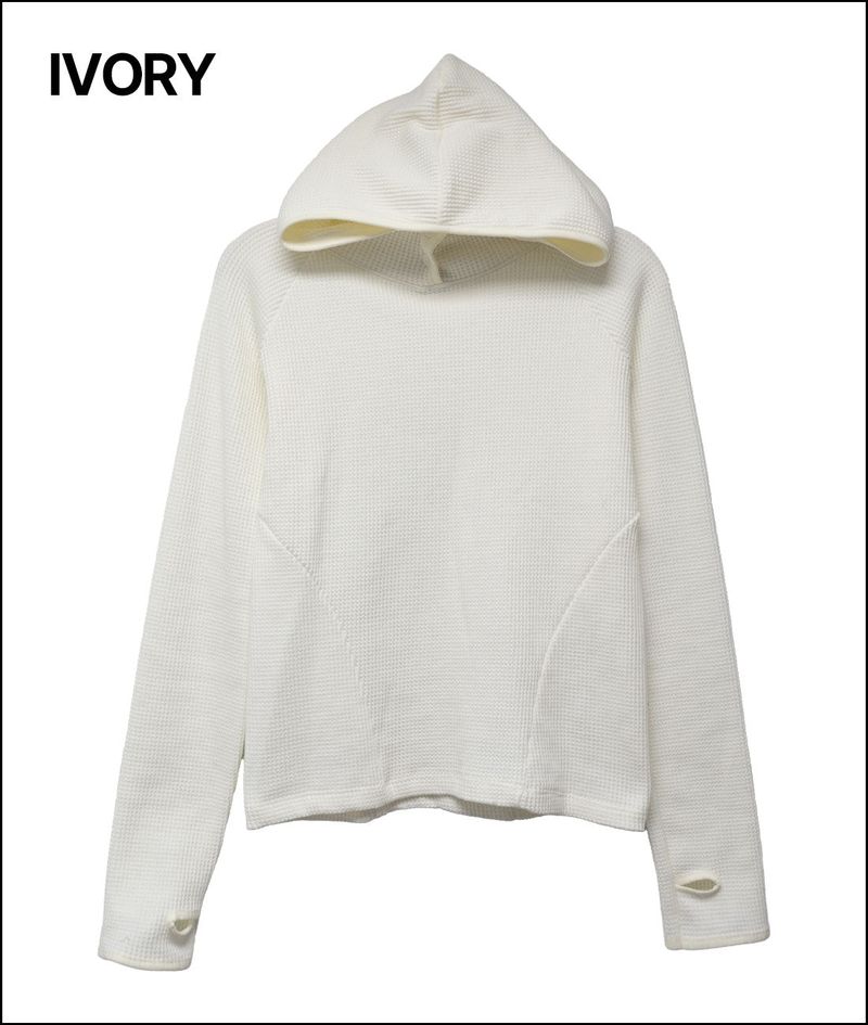 Revi henry neck hoodie (finger whole)