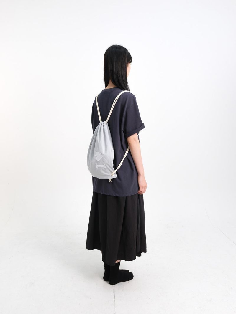 Girl string bag -  Light gray