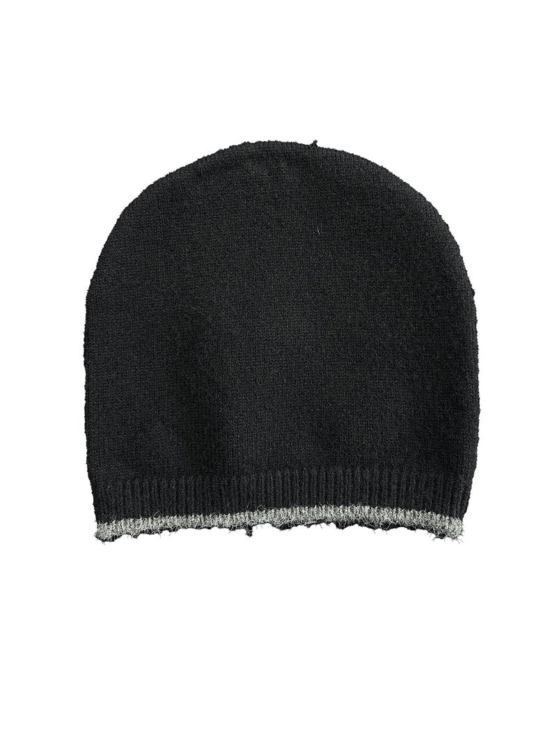 RIVET TOTEM WOOL-LIKE EDGE HEATHER BLEND BEANIE